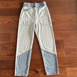 BA&SH Jeans Apolo High Waisted Two-Tone Denim
100% Cotton - Size 0